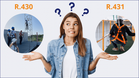 Les différences entre les formations port du harnais et travaux en hauteur - aléo Prévention